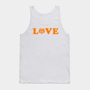 I Love Tigers Orange Tank Top